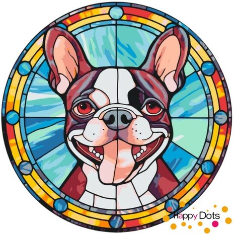 Peinture par numero Boston Terrier 