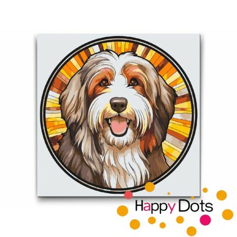 Peinture par numero Bearded Collie 