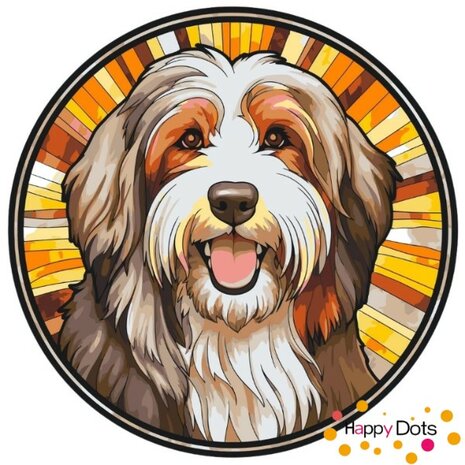 Peinture par numero Bearded Collie 