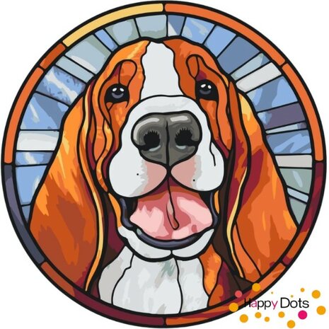 Paint by Numbers Basset Hound