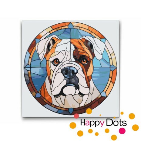 Paint by Number American Bulldog