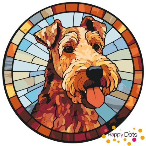 Peinture par numero Airedale Terrier