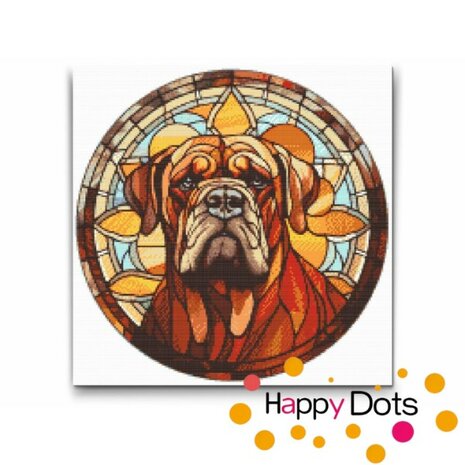 Diamond Painting Hund - Bordeaux Dog