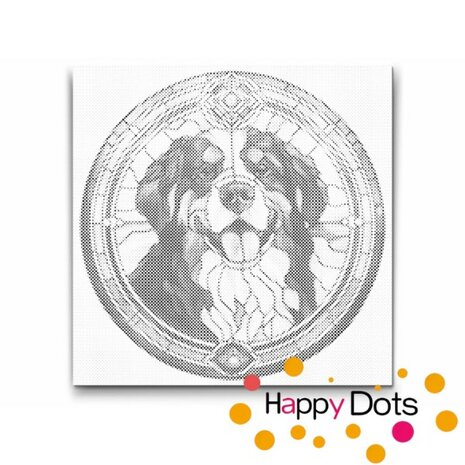 DOT Painting Hund - Berner Sennenhund