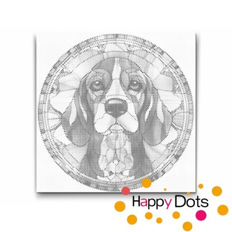 DOT Painting Dog - Beagle