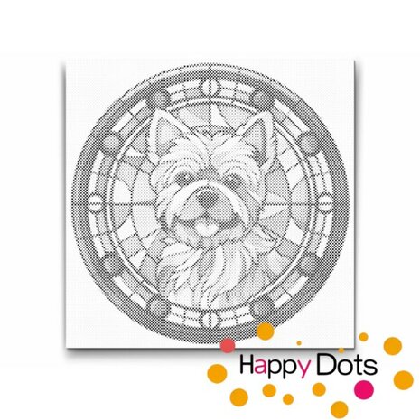 DOT Painting Dog - Australian Terrier