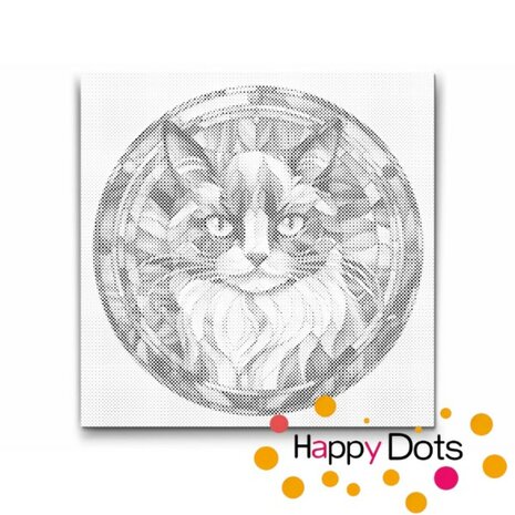 DOT Painting Katze - Ragdoll