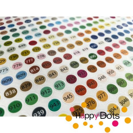 Diamond Painting DMC Color Code stickers