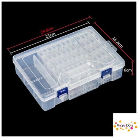 Diamond Painting Sorting Box 64 slots TicTac with tools