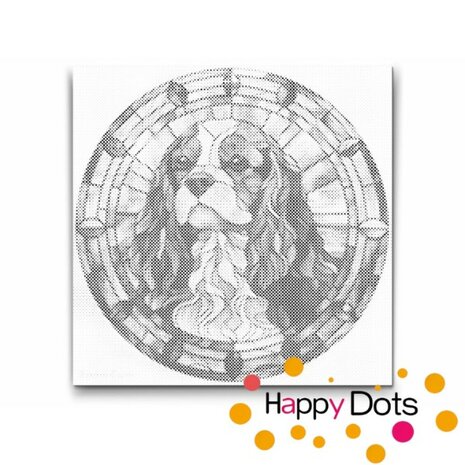 DOT Painting Chien - Cavalier King Charles Spaniel