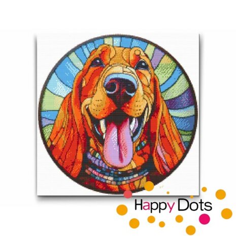 Diamond Painting Hund - Bloodhound