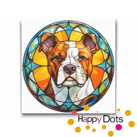 Diamond Painting Hund - Amerikanischer Staffordshire-Terrier