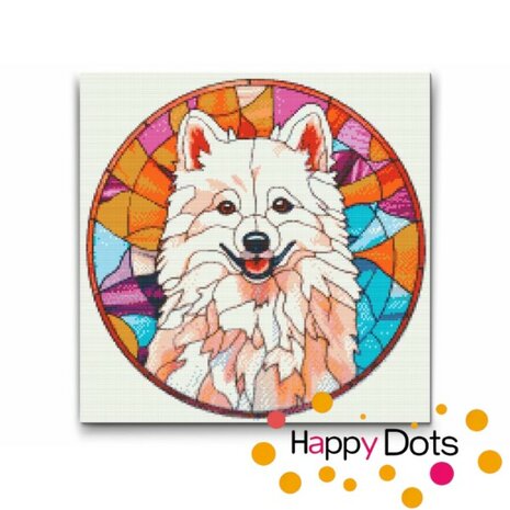 Diamond Painting Hund - Amerikanischer Eskimohund