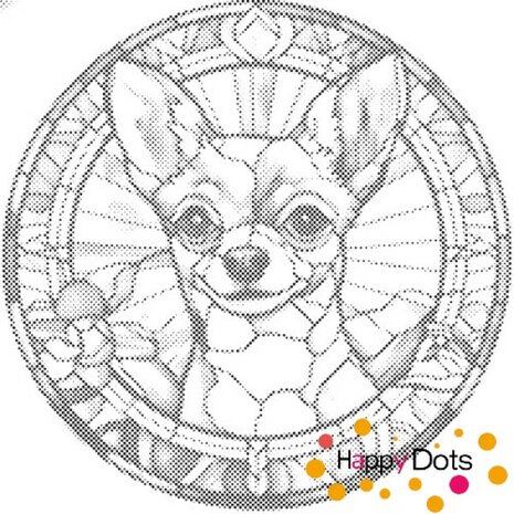 DOT Painting Hund - Chihuahua