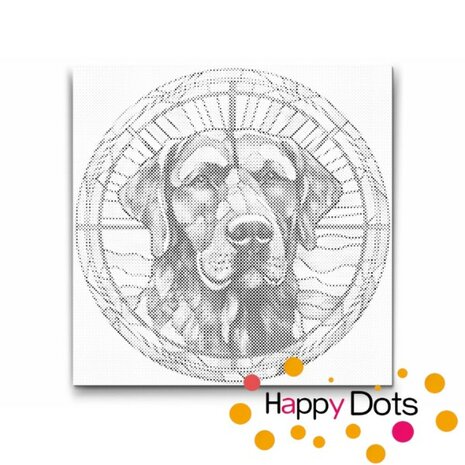 DOT Painting Chien - Chesapeake Bay Retriever