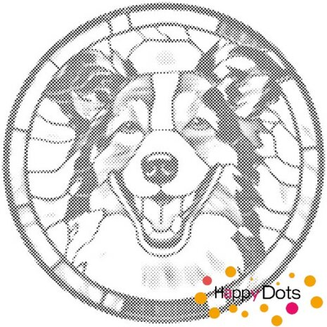 DOT Painting Hund - Collie