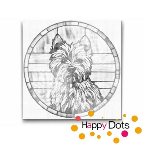 DOT Painting Chien - Cairn Terrier