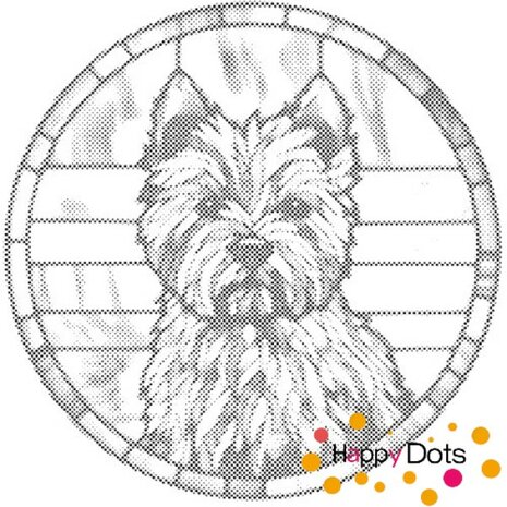 DOT Painting Chien - Cairn Terrier