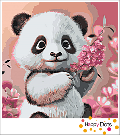 Peinture par num&eacute;ro Mignon Panda