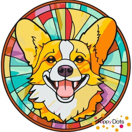 Paint by Number Dog - Corgi