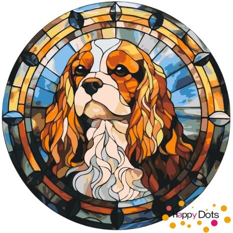 Peinture par numero Chien - Cavalier King Charles Spaniel