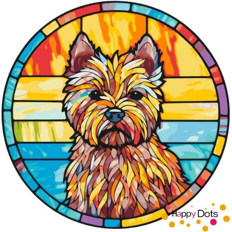 Peinture par num&eacute;ro Chien - Cairn Terrier