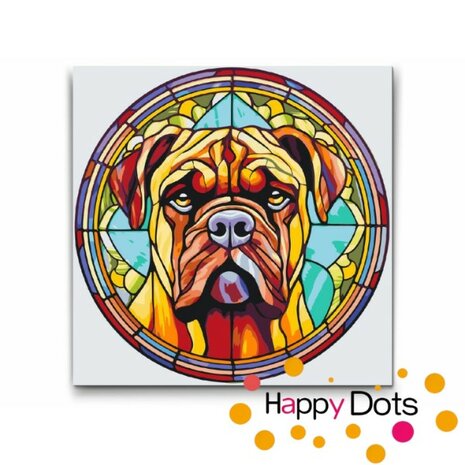 Peinture par num&eacute;ro Chien - Bullmastiff