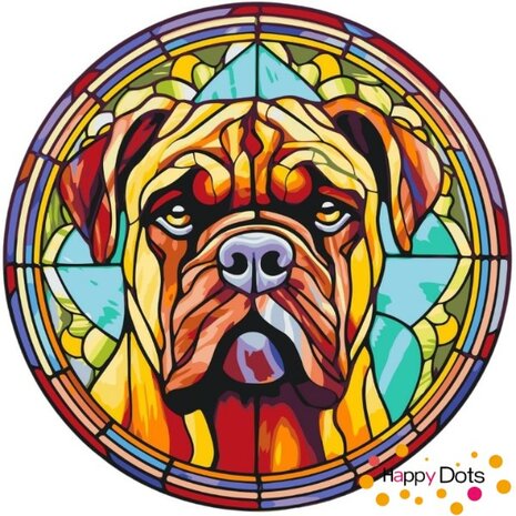 Peinture par num&eacute;ro Chien - Bullmastiff