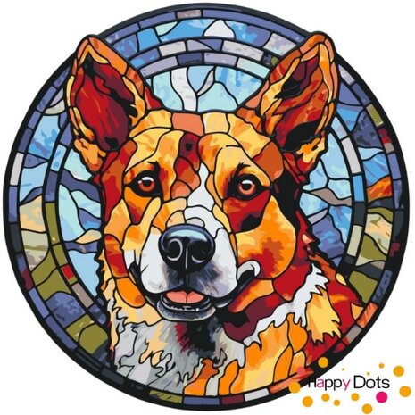 Paint by Number Dog - Australian Cattle Dog