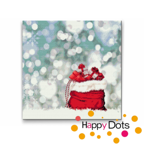 Diamond Painting Tasche mit Weihnachtsgeschenken