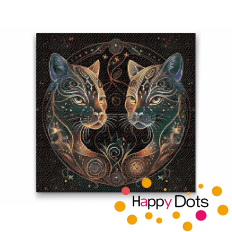 Diamond Painting Astrologische Katzen