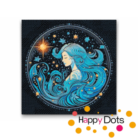 Diamond Painting Aquarius Zodiac Sign