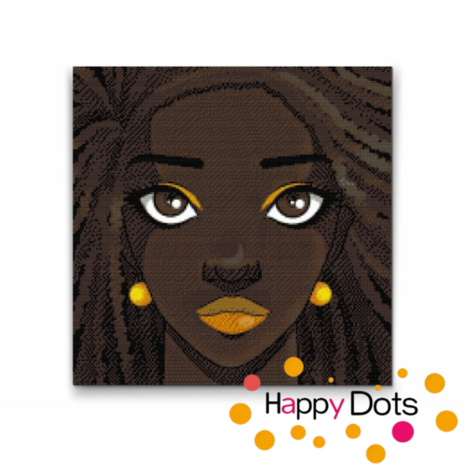 Diamond Painting Femme Afro