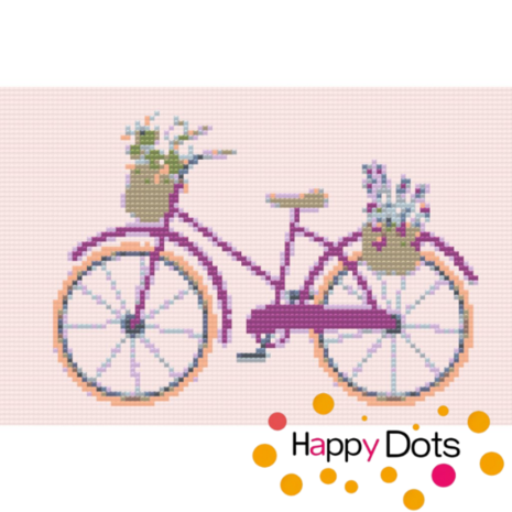 Diamond Painting Purple Bike