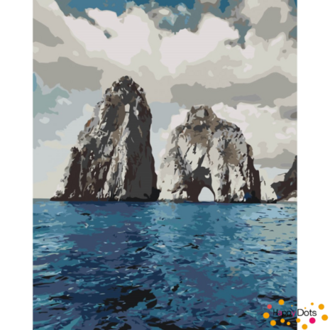 Peinture par num&eacute;ro &Icirc;le de Capri Italie