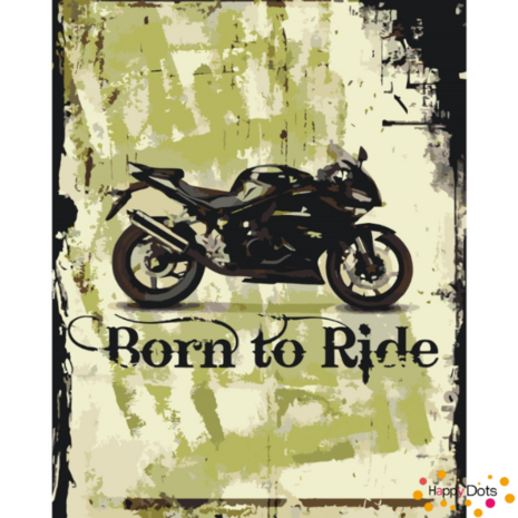 Peinture par num&eacute;ro Born to ride