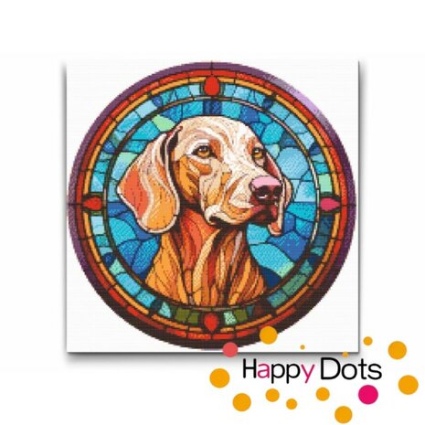 Diamond Painting Hund - Weimaraner