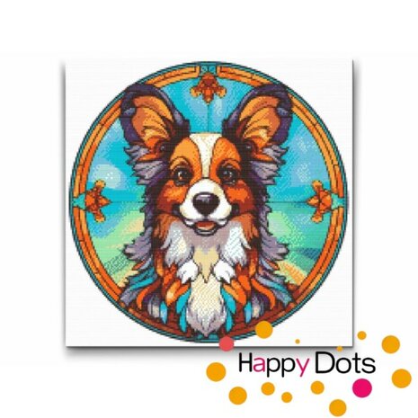 Diamond Painting Hund - Papillon