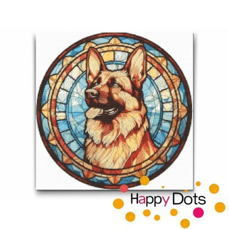 Diamond Painting Hund - Deutscher Sch&auml;ferhund