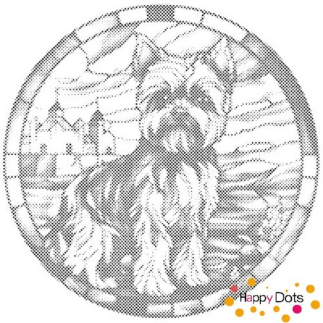 DOT Painting Hund - Yorkshire Terrier