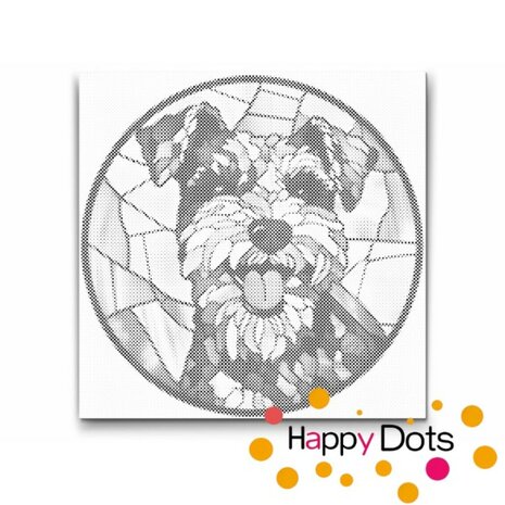 DOT Painting Dog - Schnauzer