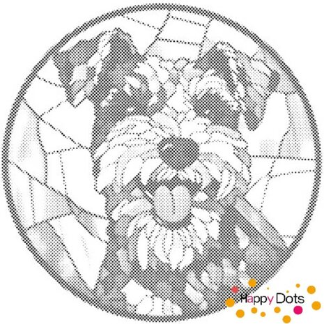 DOT Painting Chien - Schnauzer