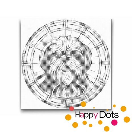 DOT Painting Hond - Shih Tzu