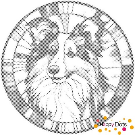 DOT Painting Chien - Sheltie