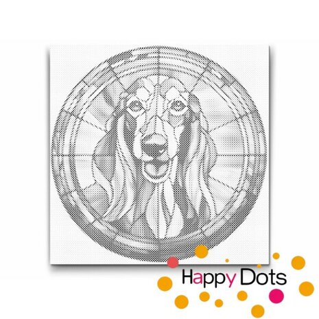 DOT Painting Chien - Saluki