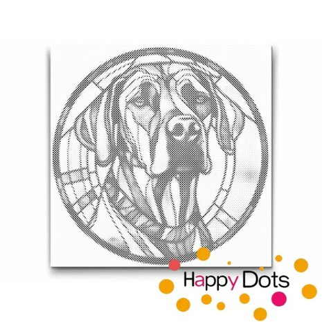 DOT Painting Hund - Rhodesian Ridgeback