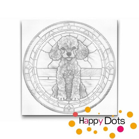 DOT Painting Dog - Poodle