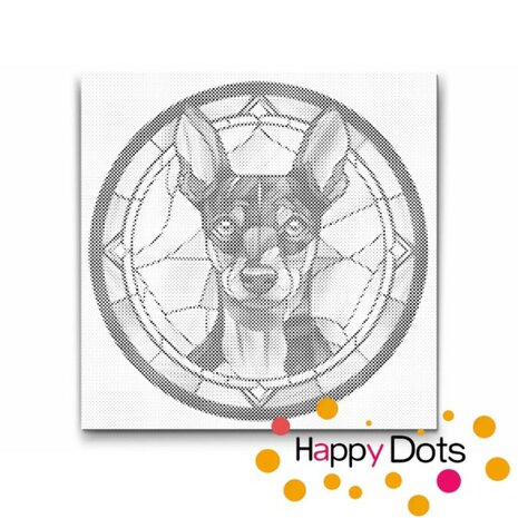 DOT Painting Hond - Pinscher