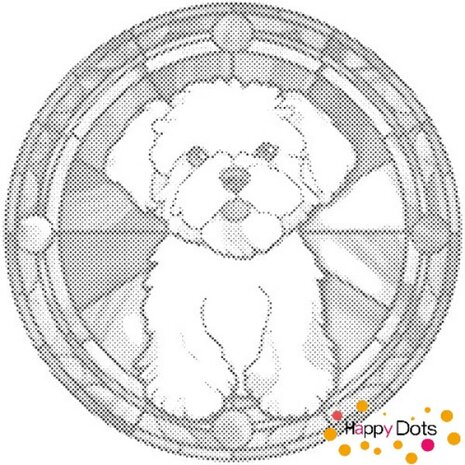 DOT Painting Dog - Maltese