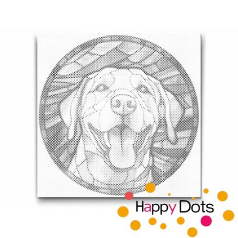 DOT Painting Dog - Labrador Retriever